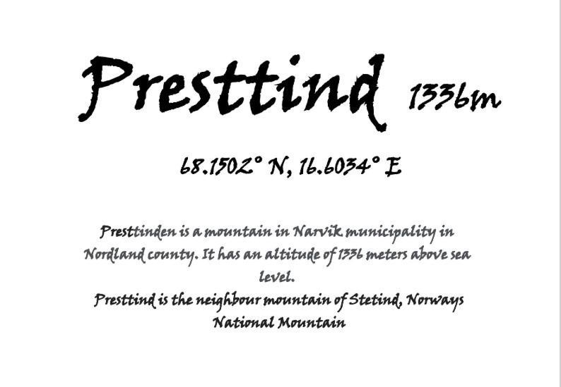 Presttind - Studio Apartment With Free Parking Narvik Eksteriør billede